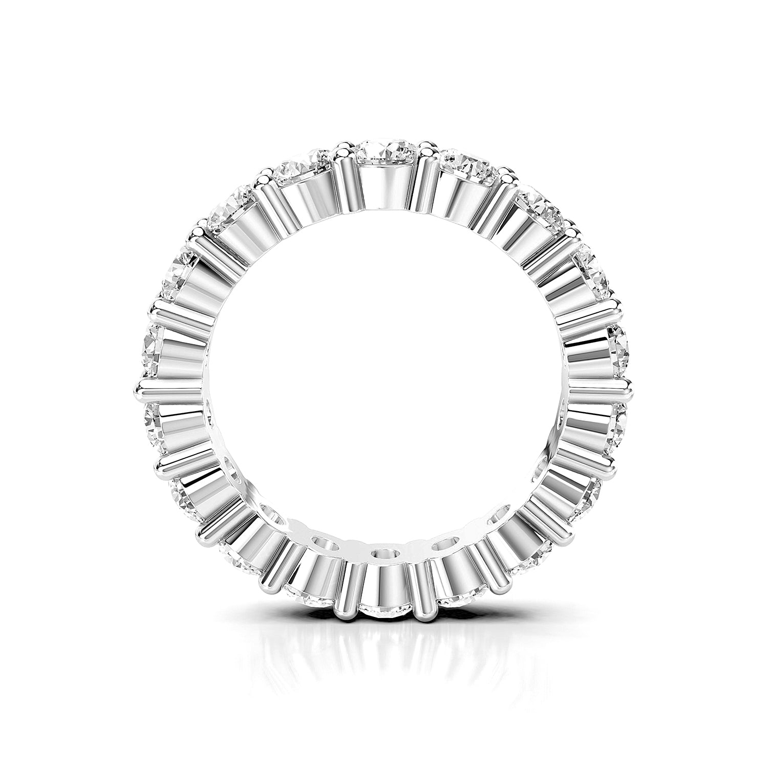 Round Cut Lab-Grown Diamond Eternity Band