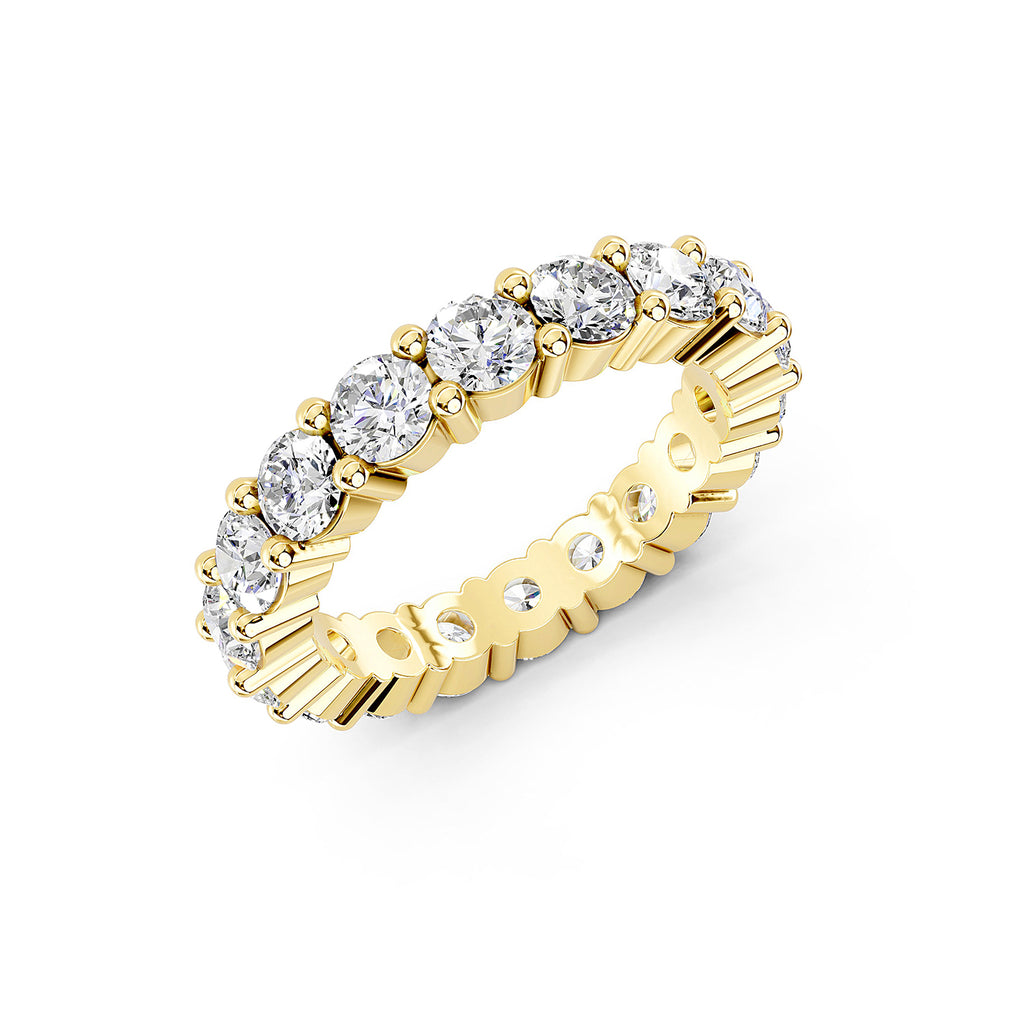 Round Cut Lab-Grown Diamond Eternity Band