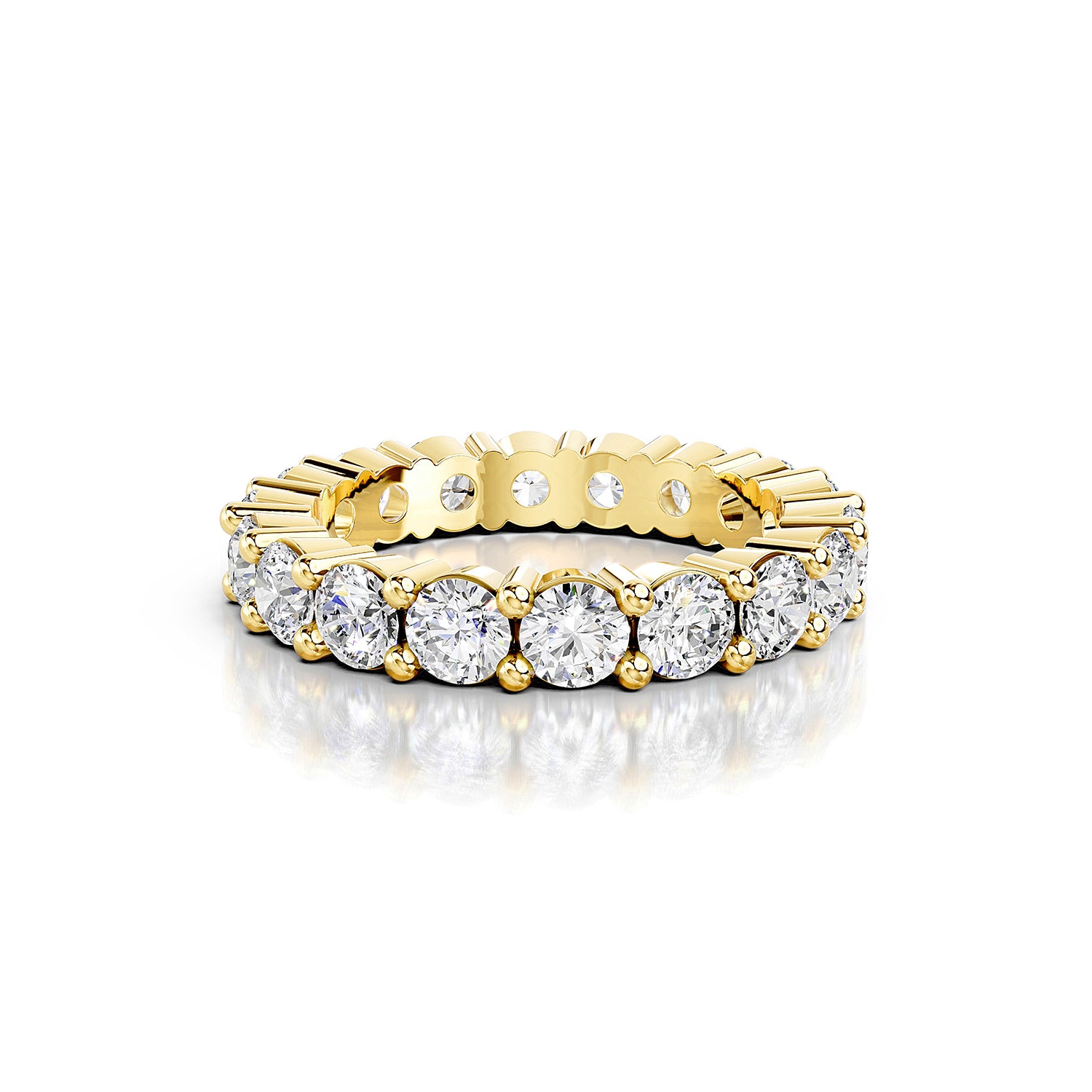 Round Cut Lab-Grown Diamond Eternity Band