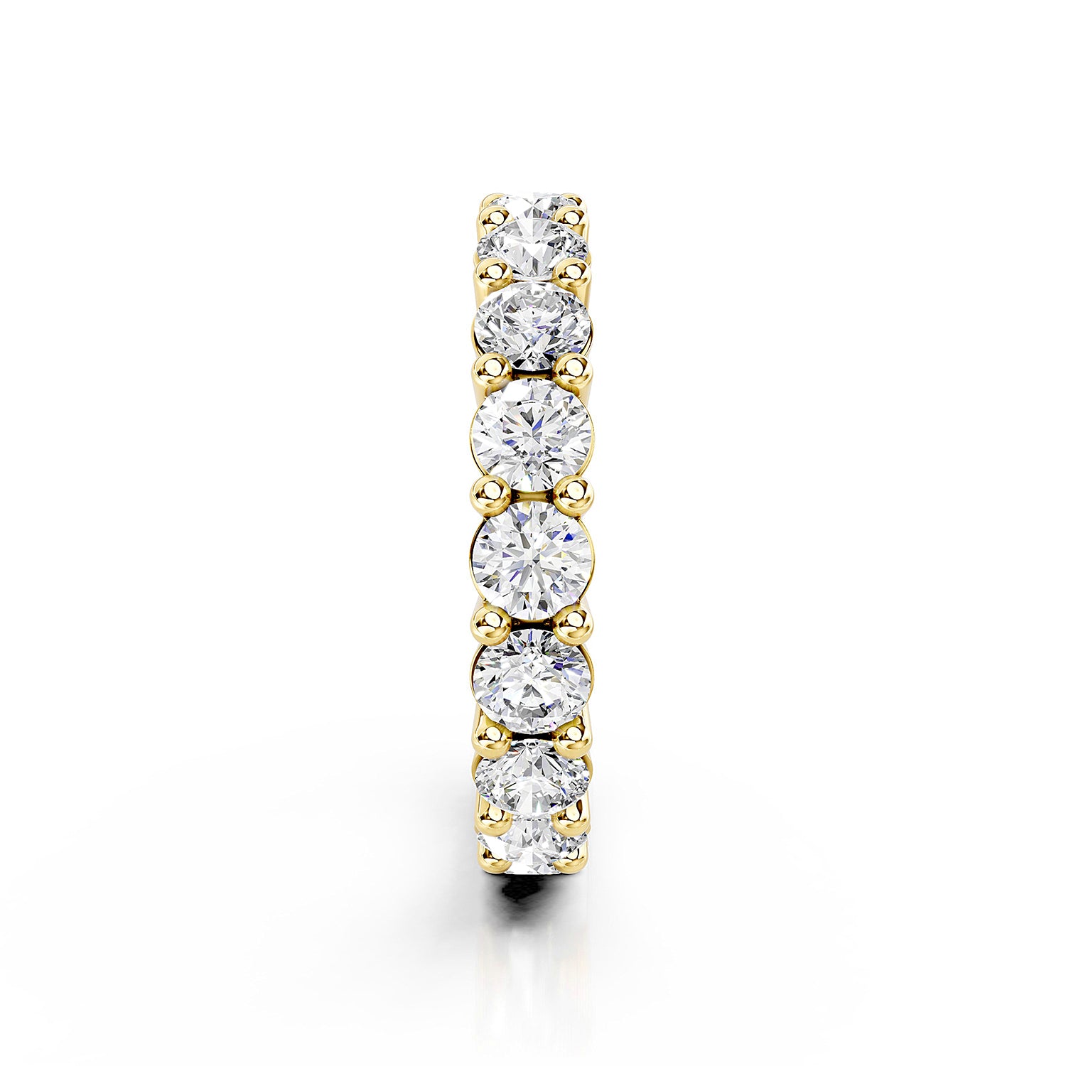 Round Cut Lab-Grown Diamond Eternity Band