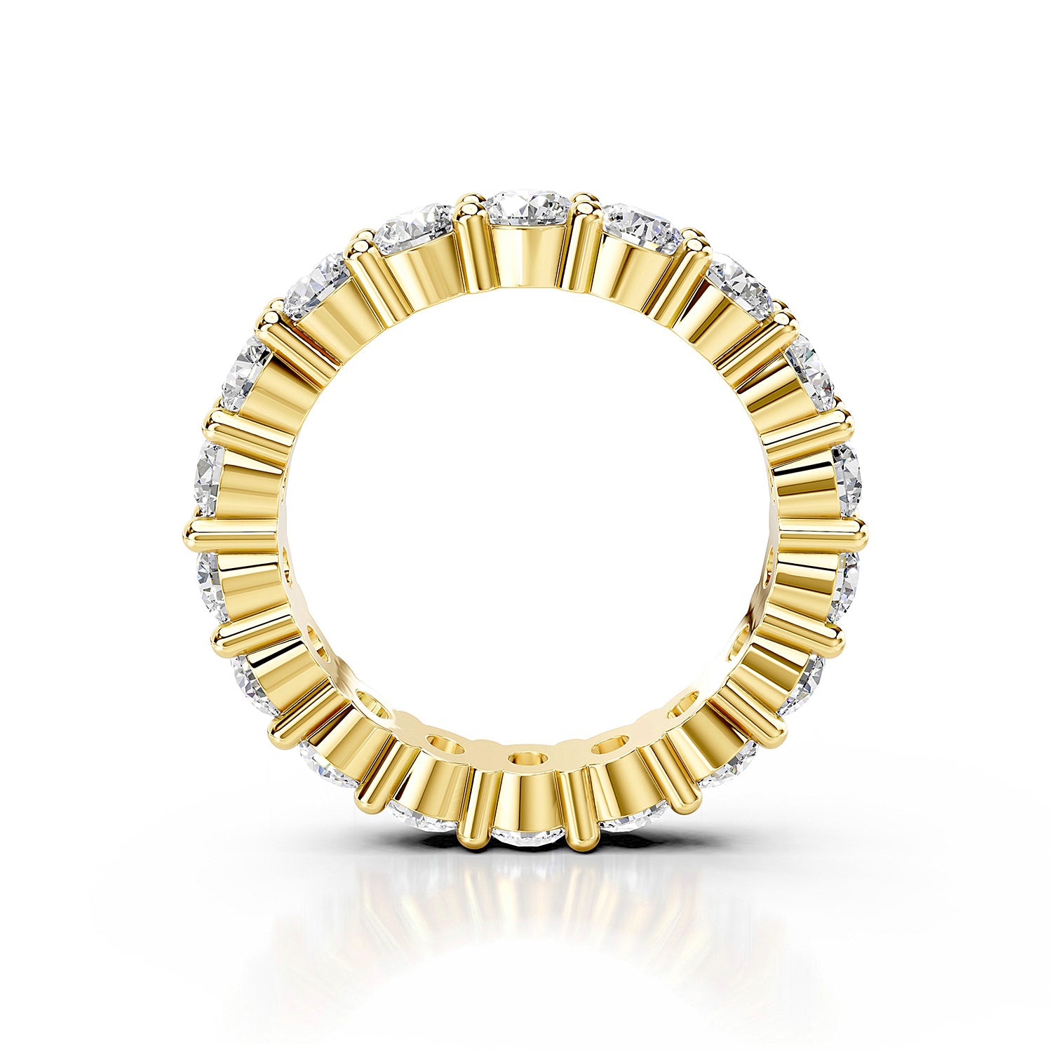 Round Cut Lab-Grown Diamond Eternity Band