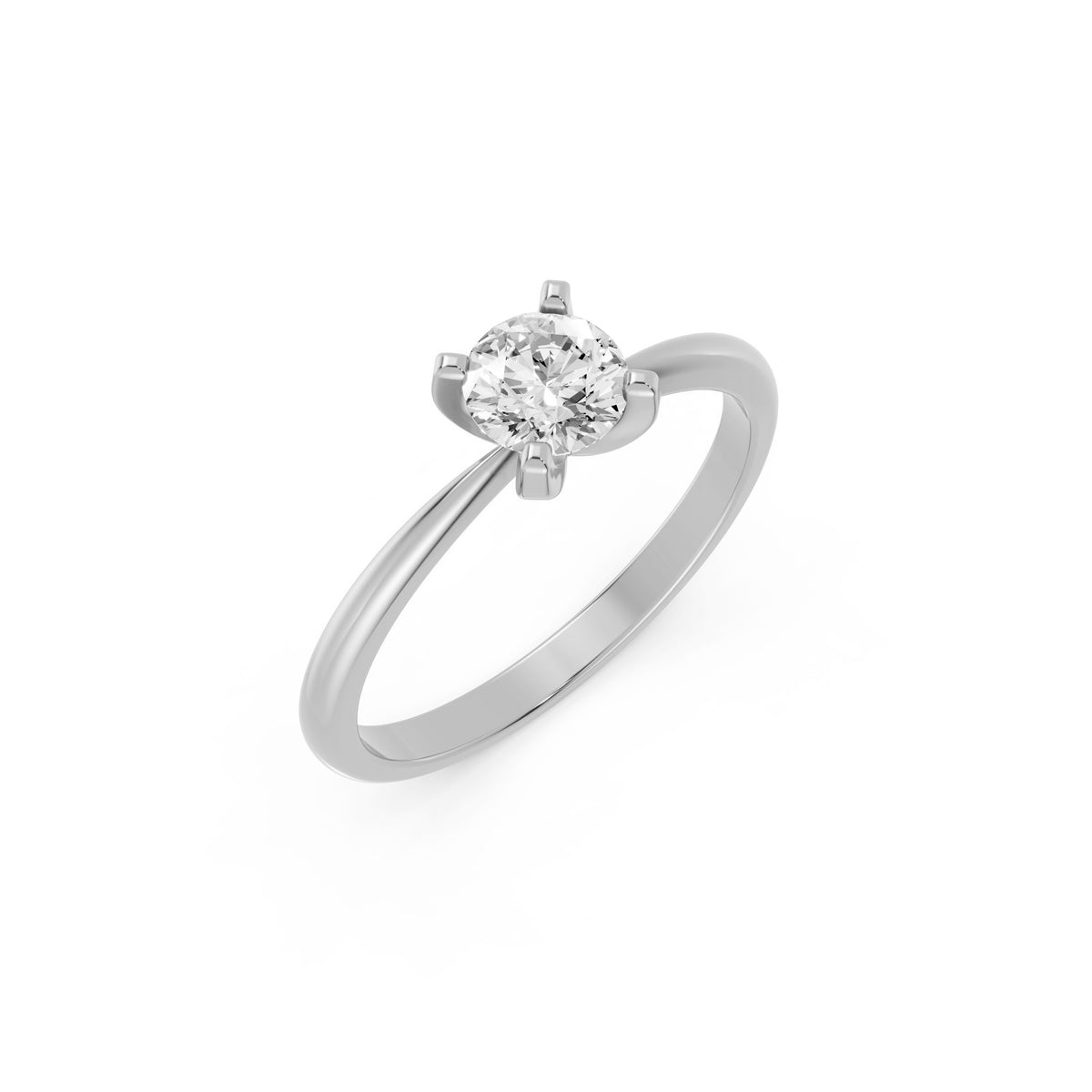 Round Lab-Grown Diamond Solitaire Ring