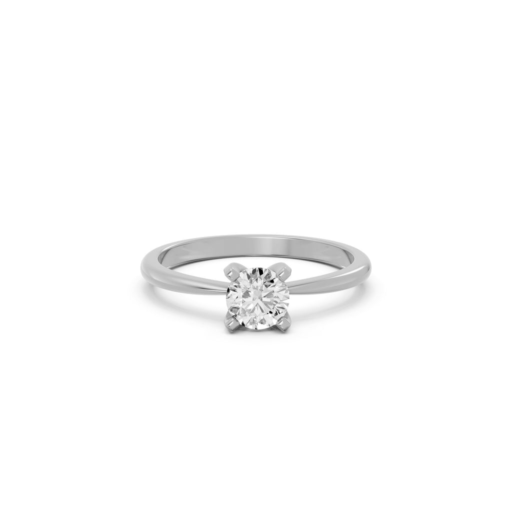 Round Lab-Grown Diamond Solitaire Ring