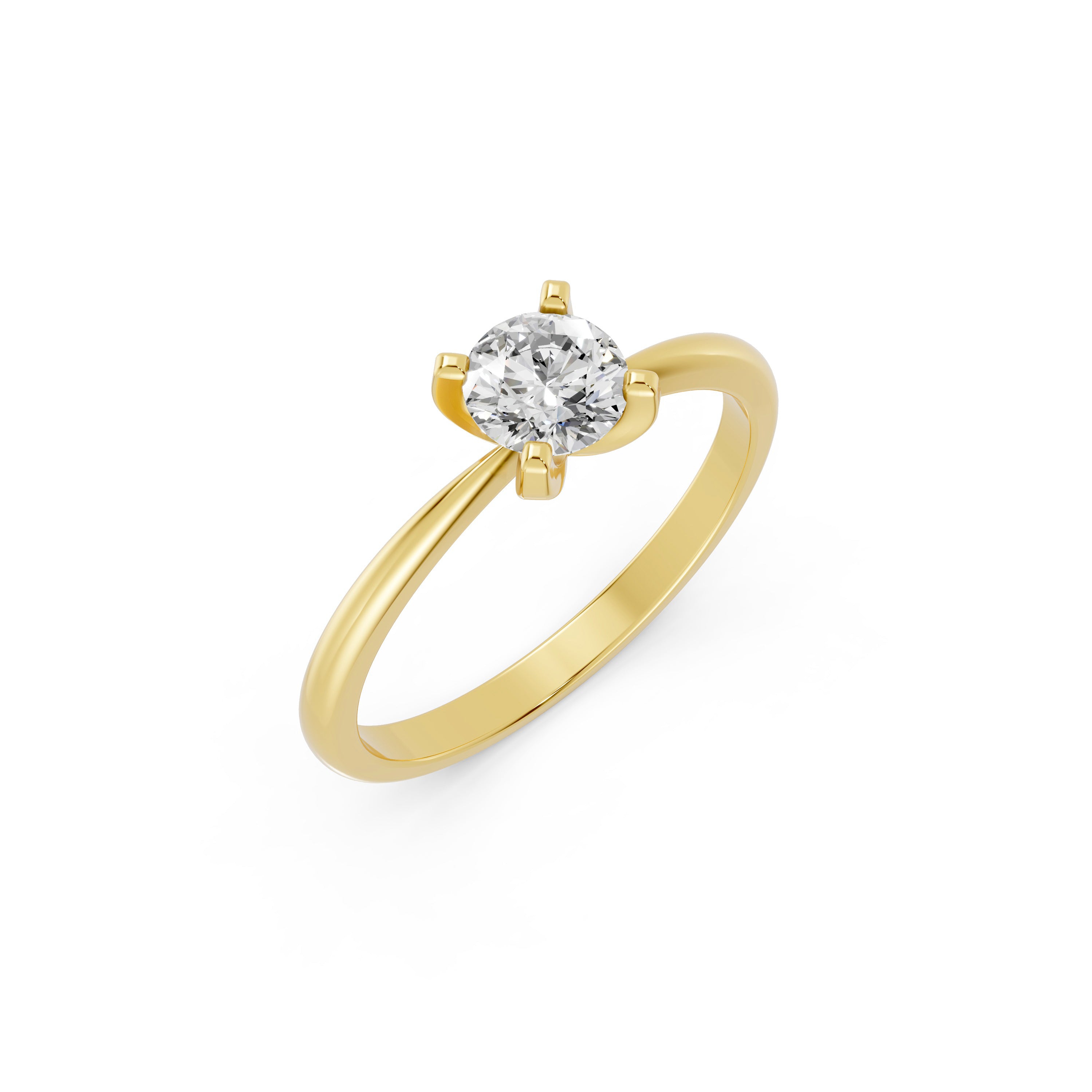 Round Lab-Grown Diamond Solitaire Ring