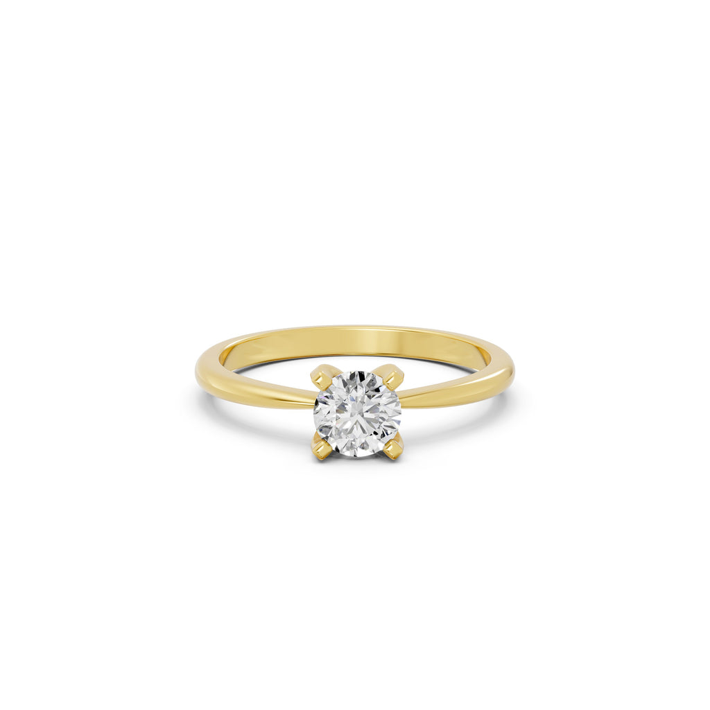 Round Lab-Grown Diamond Solitaire Ring