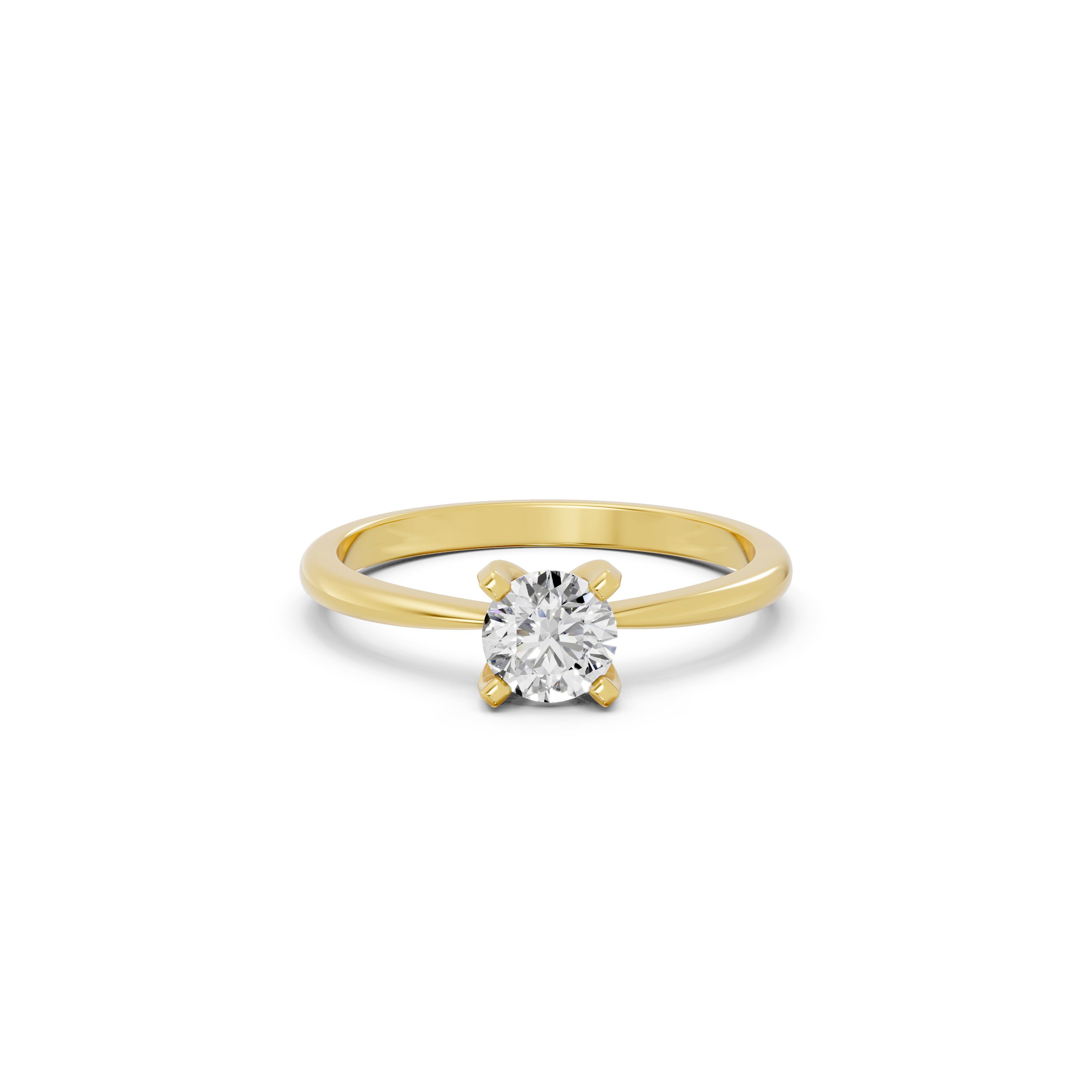 Round Lab-Grown Diamond Solitaire Ring