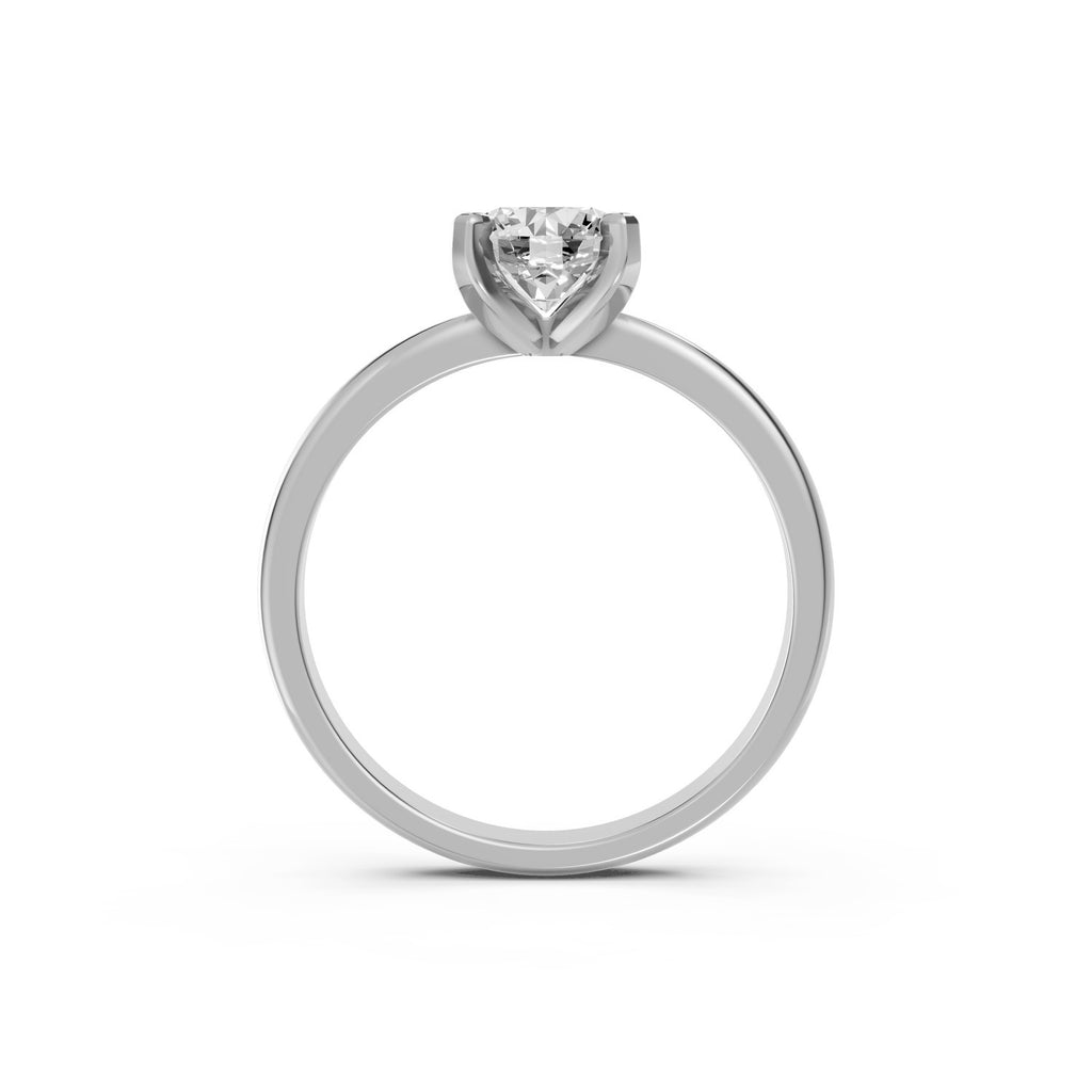 Heart Cut Lab-Grown Diamond Solitaire Ring