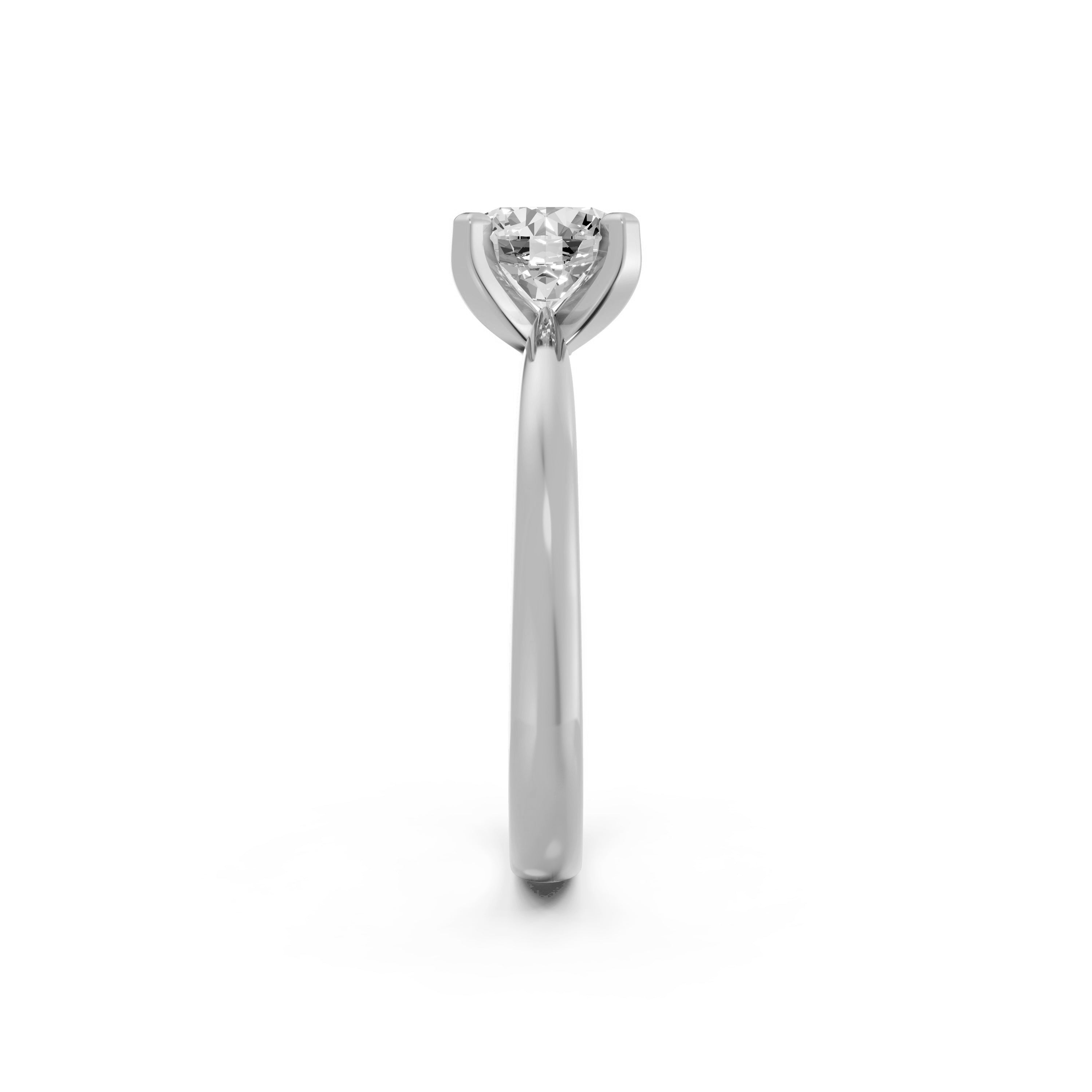 Heart Cut Lab-Grown Diamond Solitaire Ring