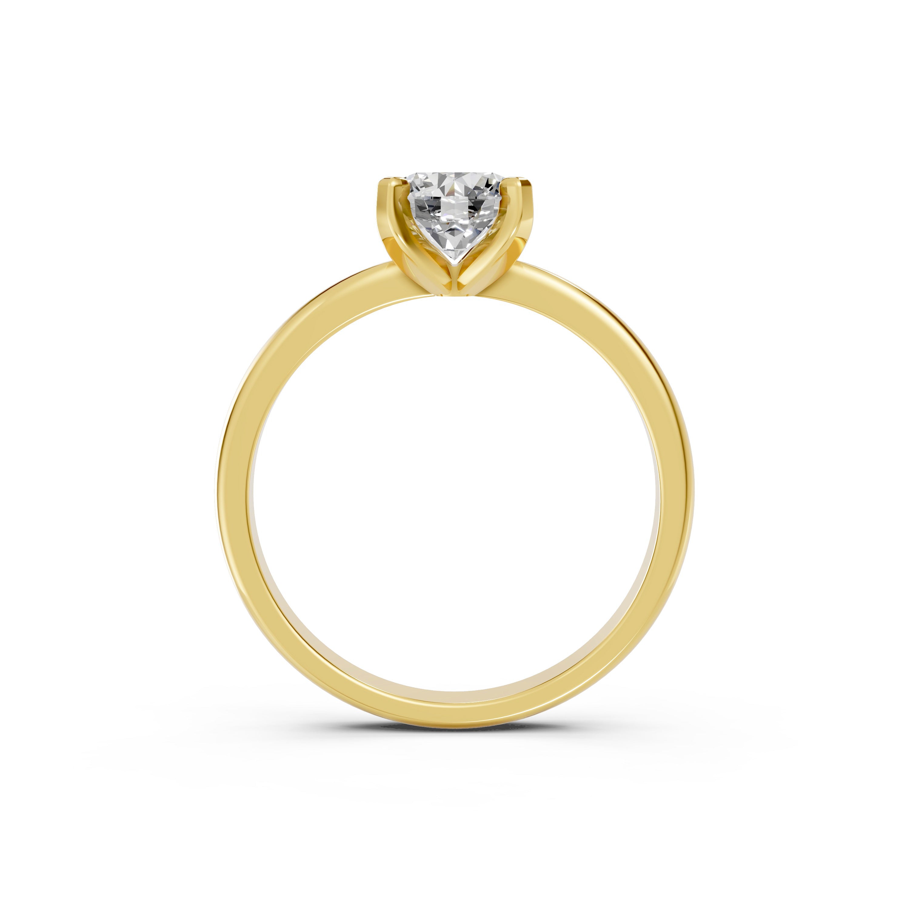 Heart Cut Lab-Grown Diamond Solitaire Ring