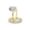 Oval Cut Lab-Grown Diamond Bridal Ring Set