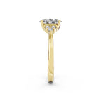 Oval Lab-Grown Diamond Three Stone Ring