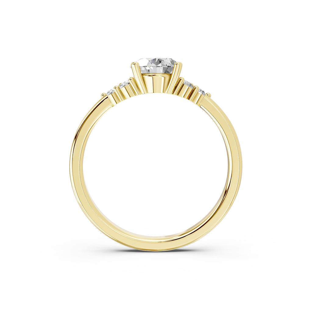 Oval Lab-Grown Diamond Three Stone Ring