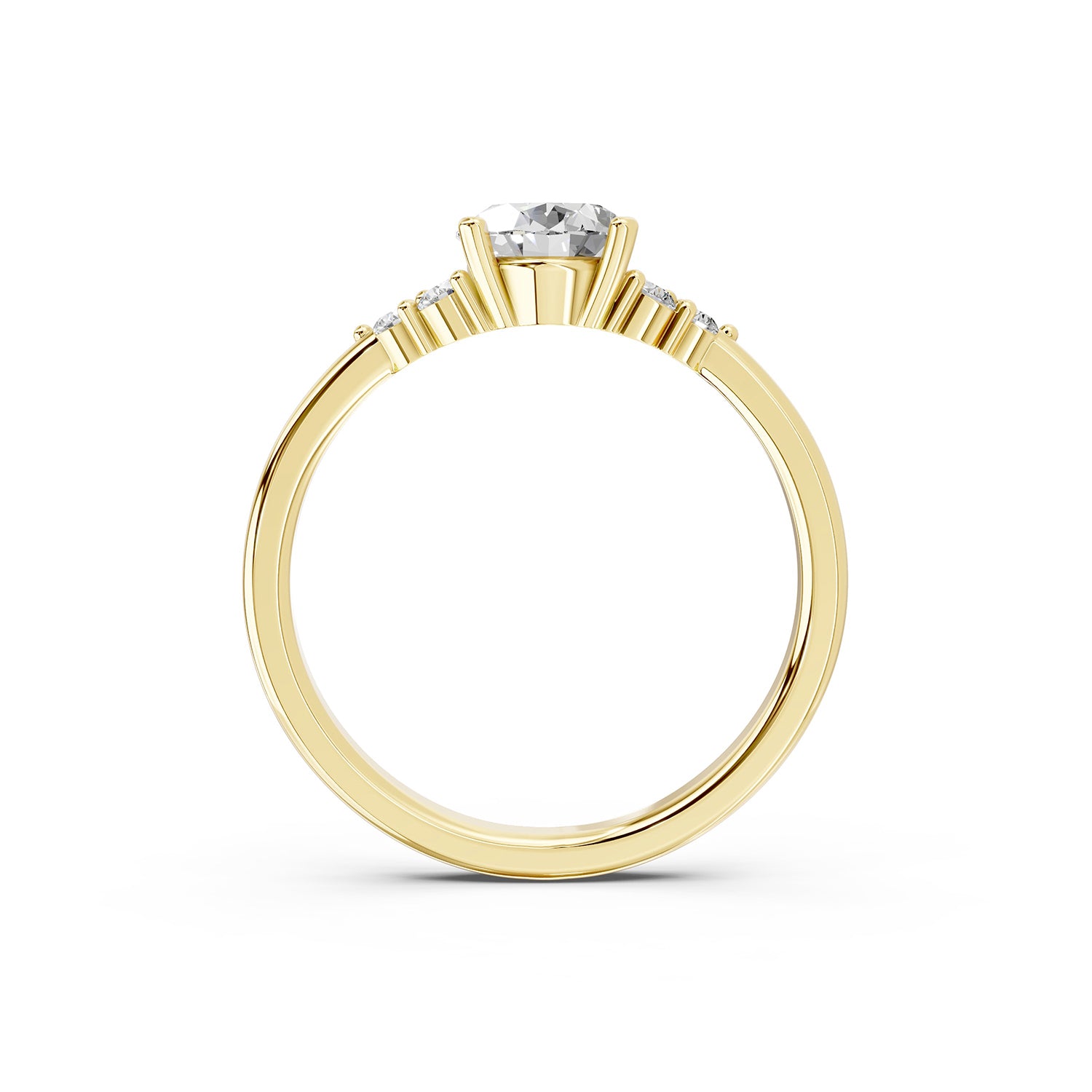Oval Lab-Grown Diamond Three Stone Ring