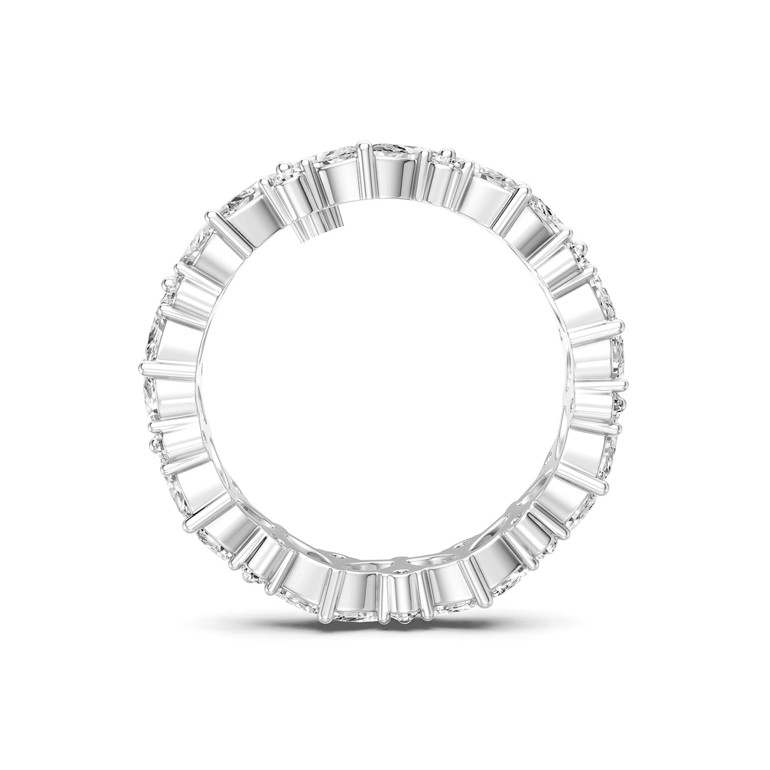 Marquise &amp; Round Lab-Grown Diamond Eternity Ring