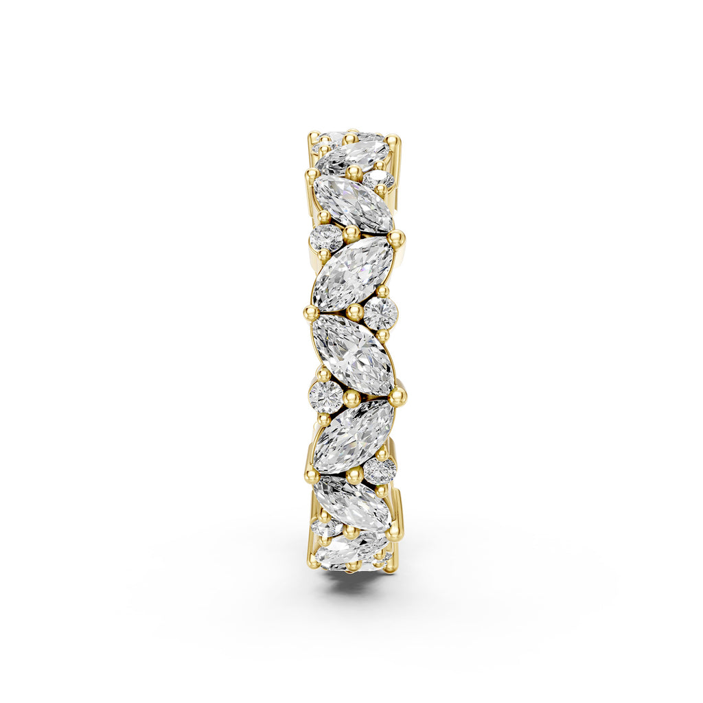 Marquise &amp; Round Lab-Grown Diamond Eternity Ring