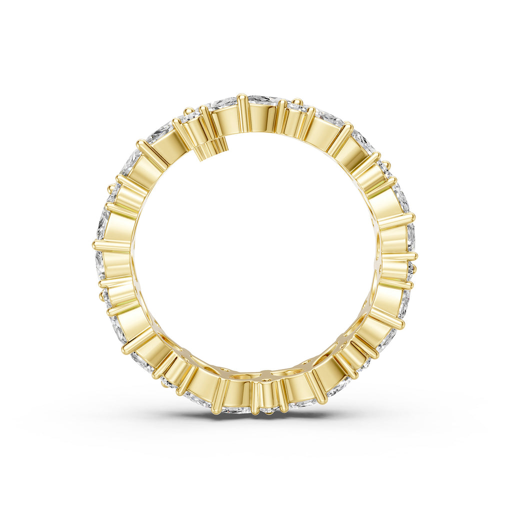 Marquise &amp; Round Lab-Grown Diamond Eternity Ring
