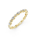 Marquise &amp; Round Lab-Grown Diamond Eternity Ring