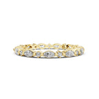 Marquise &amp; Round Lab-Grown Diamond Eternity Ring