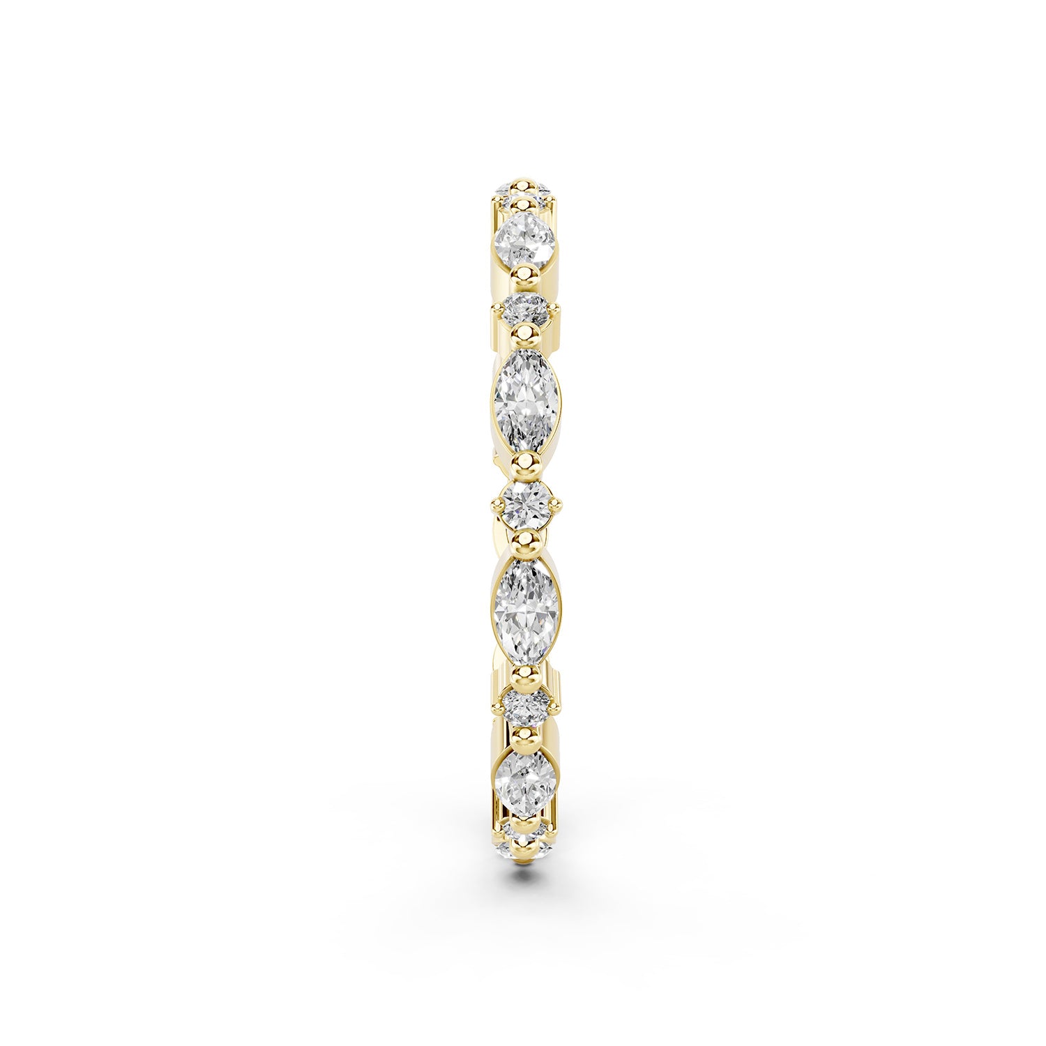 Marquise &amp; Round Lab-Grown Diamond Eternity Ring