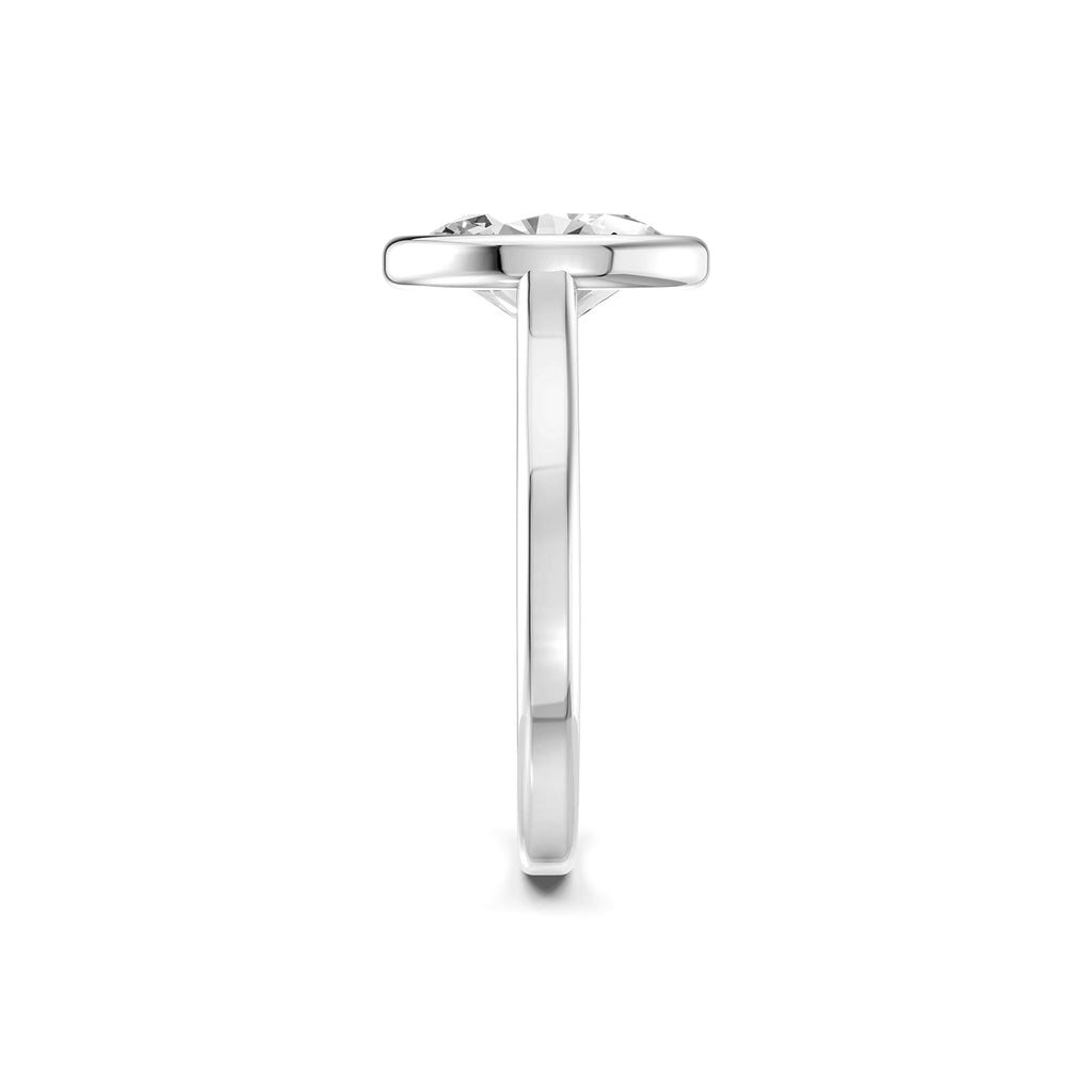 Oval Cut Lab-Grown Diamond Solitaire Ring