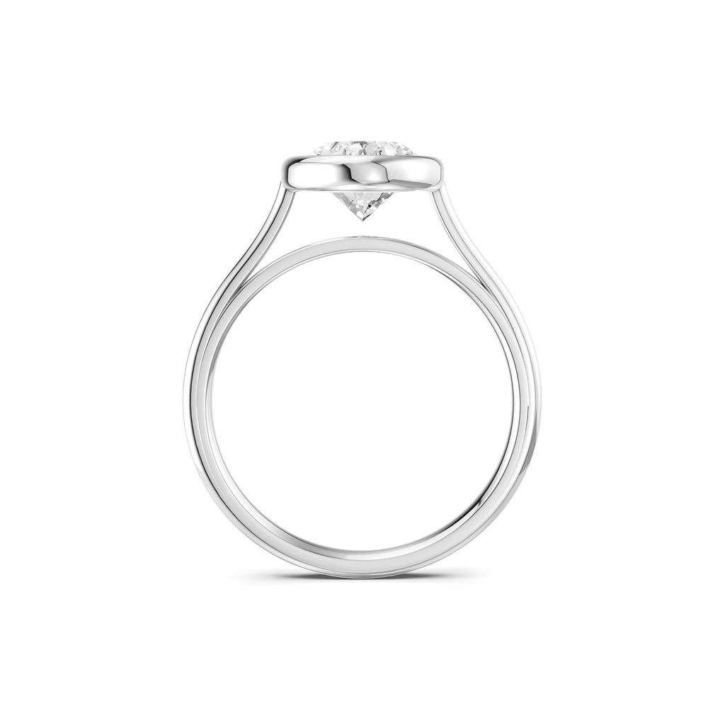 Oval Cut Lab-Grown Diamond Solitaire Ring