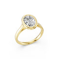 Oval Cut Lab-Grown Diamond Solitaire Ring