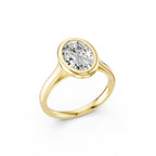 Oval Cut Lab-Grown Diamond Solitaire Ring