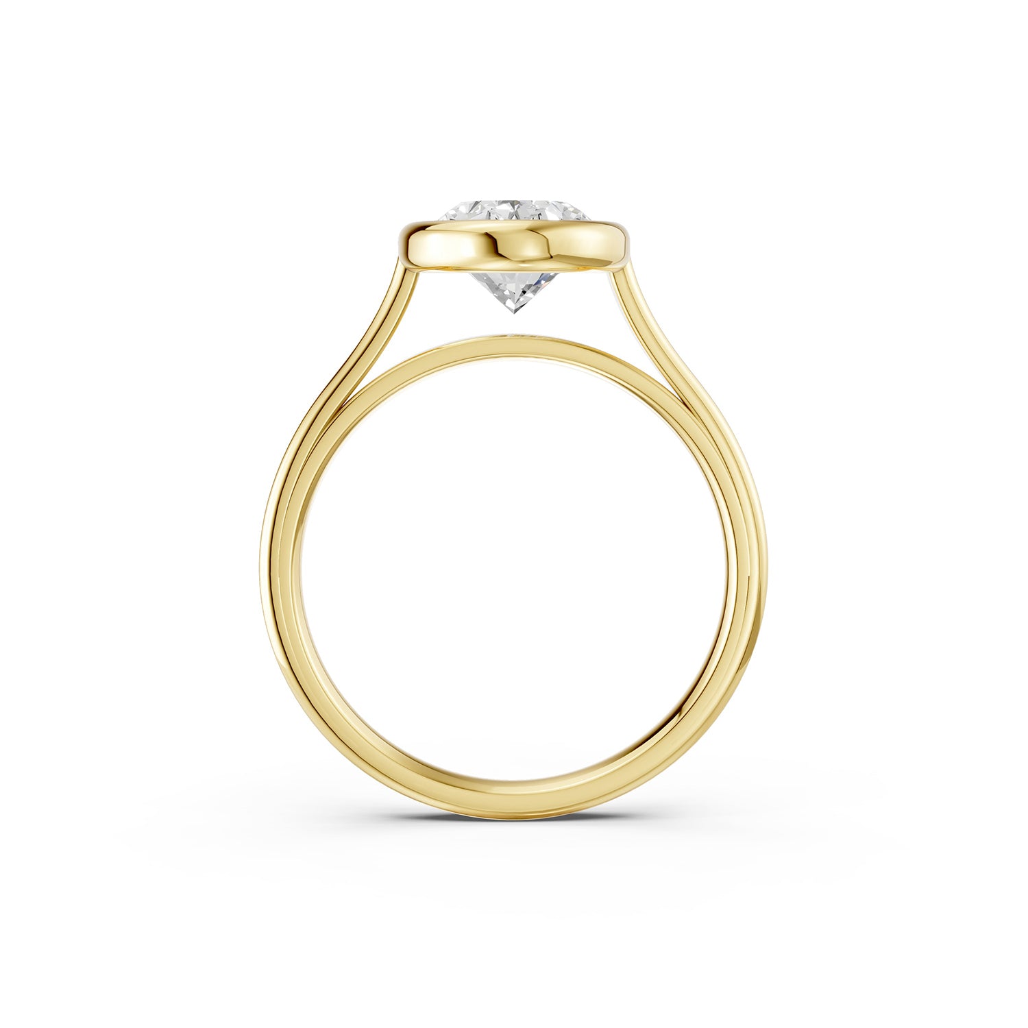 Oval Cut Lab-Grown Diamond Solitaire Ring