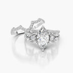 Marquise Cut Lab-Grown Diamond Bridal Ring Set