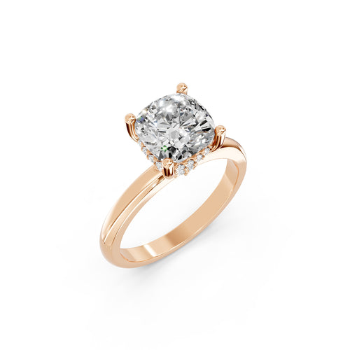 Cushion Cut Lab-Grown Diamond Solitaire Ring