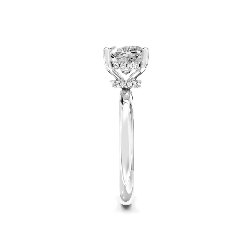 Cushion Cut Lab-Grown Diamond Solitaire Ring