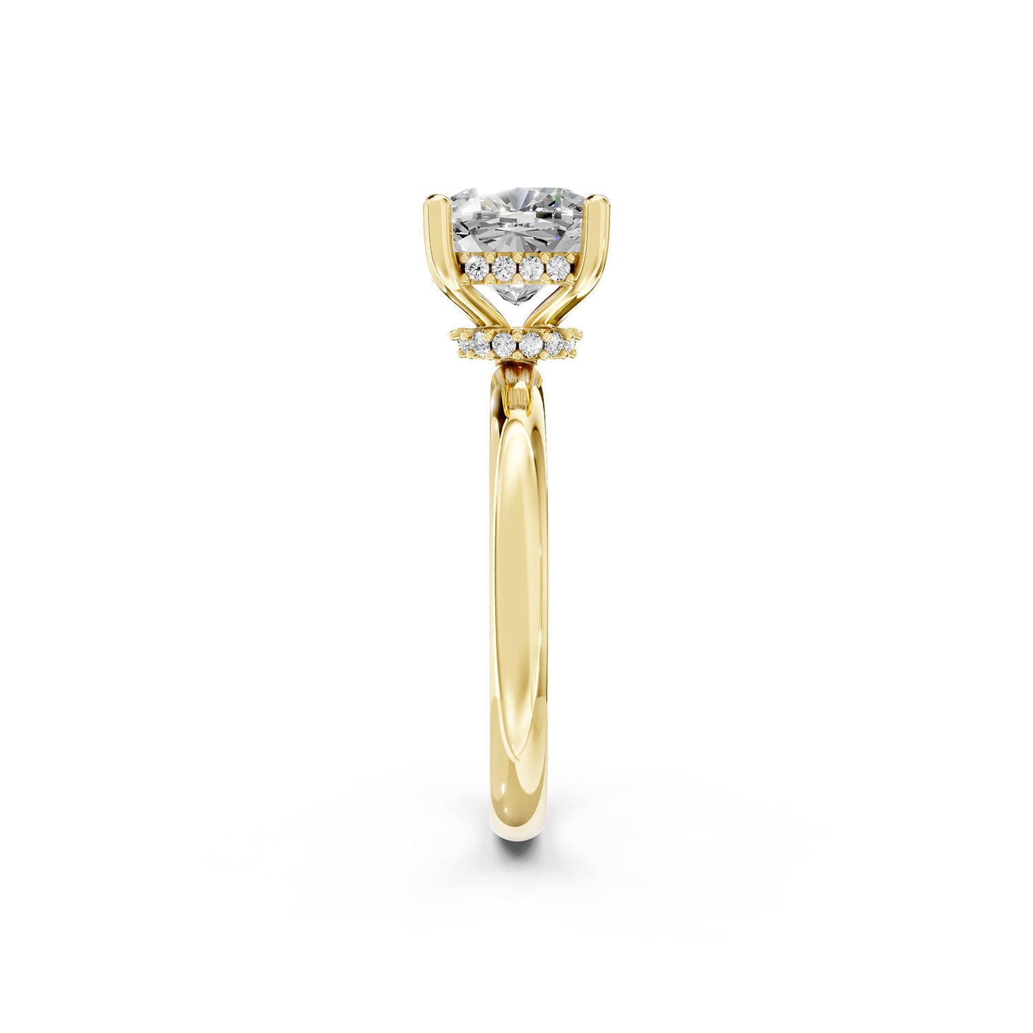 Cushion Cut Lab-Grown Diamond Solitaire Ring