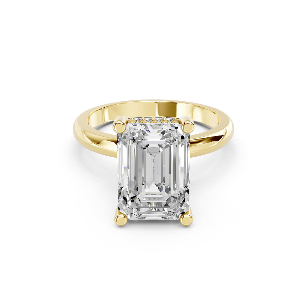Emerald Cut Lab-Grown Diamond Solitaire Ring