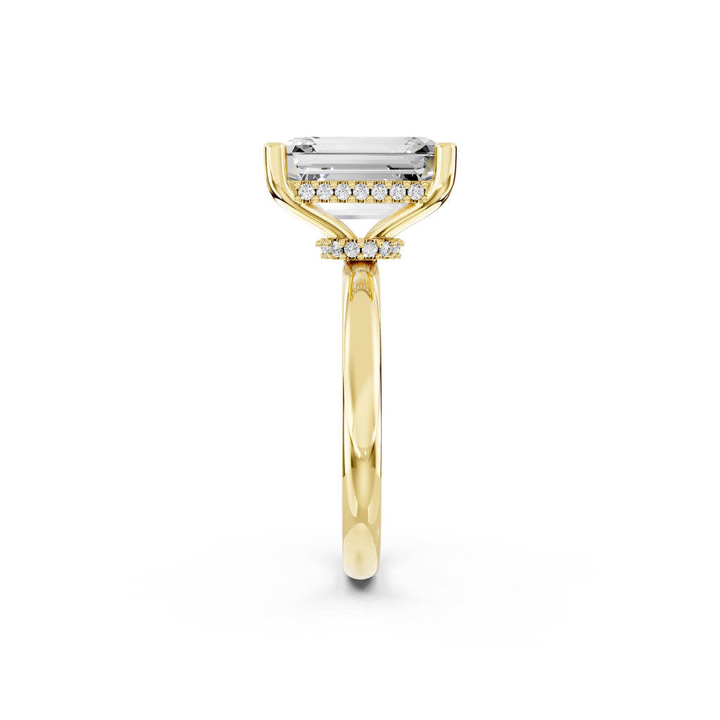 Emerald Cut Lab-Grown Diamond Solitaire Ring
