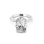 Oval Cut Lab-Grown Diamond Solitaire Ring
