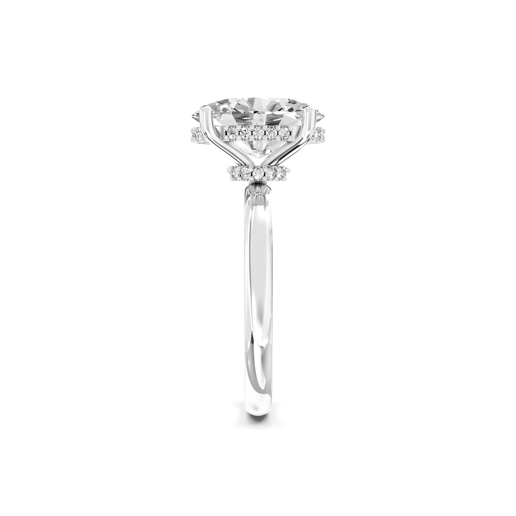 Oval Cut Lab-Grown Diamond Solitaire Ring