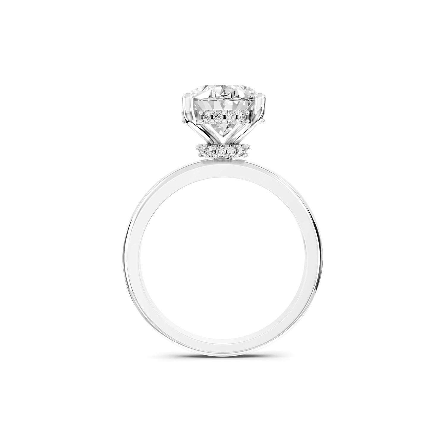 Oval Cut Lab-Grown Diamond Solitaire Ring