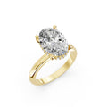 Oval Cut Lab-Grown Diamond Solitaire Ring
