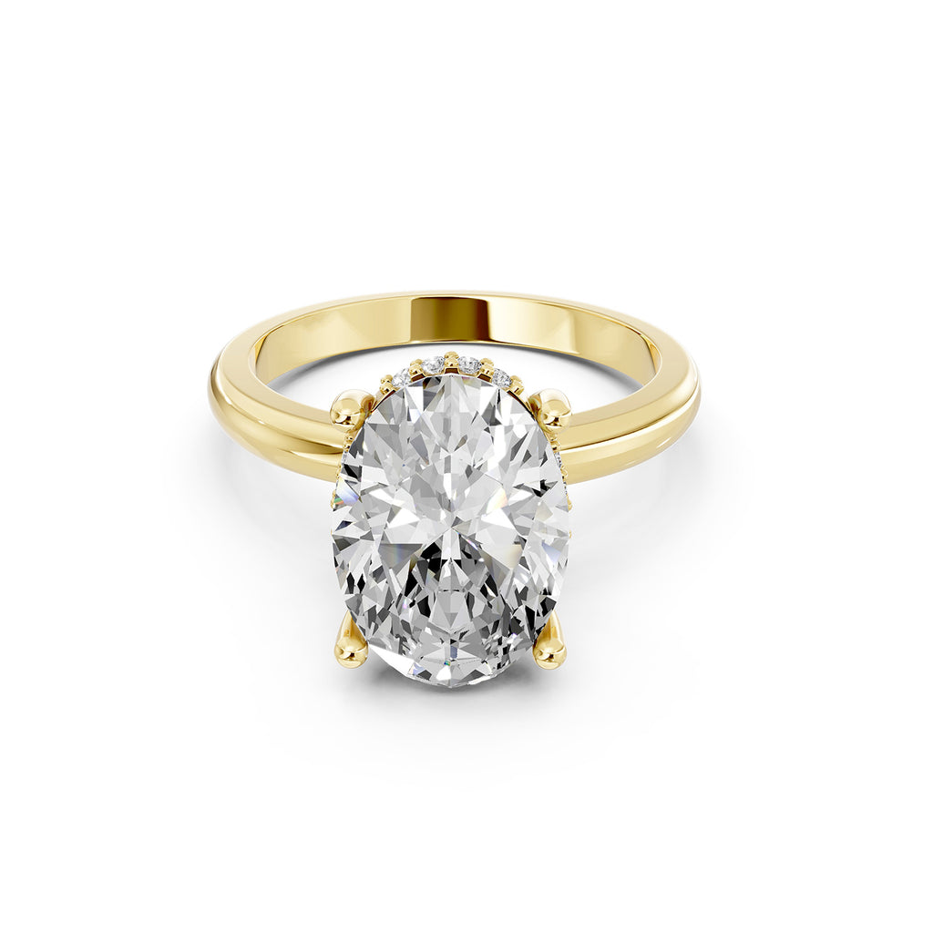 Oval Cut Lab-Grown Diamond Solitaire Ring