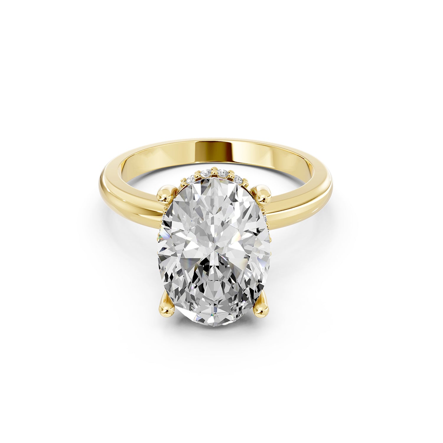 Oval Cut Lab-Grown Diamond Solitaire Ring