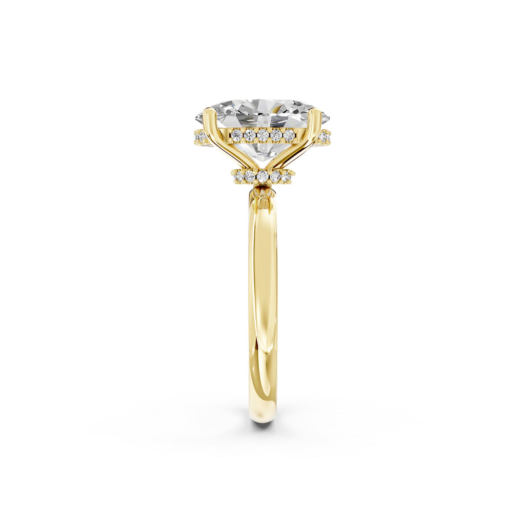 Oval Cut Lab-Grown Diamond Solitaire Ring