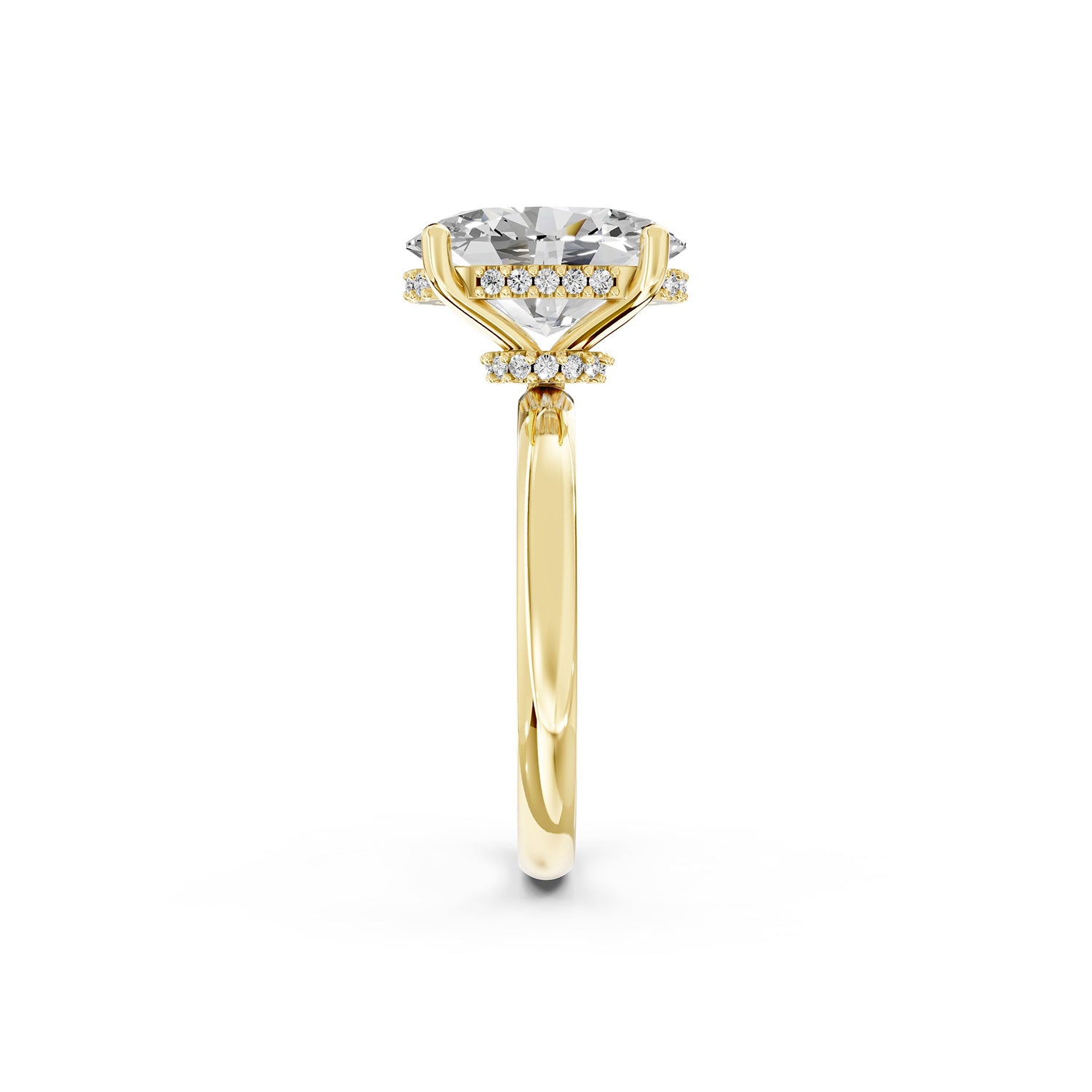Oval Cut Lab-Grown Diamond Solitaire Ring