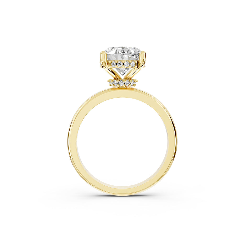Oval Cut Lab-Grown Diamond Solitaire Ring