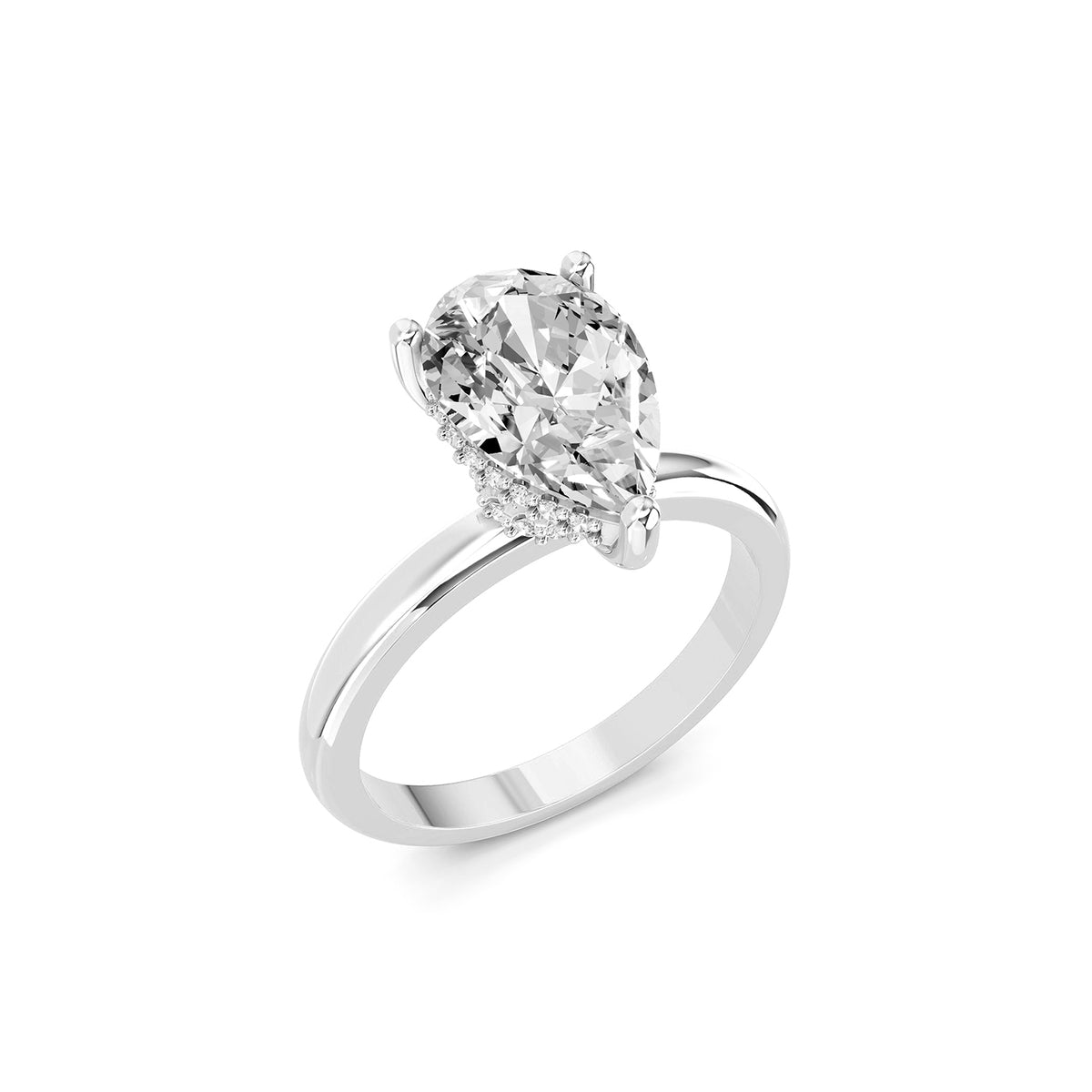 Oval Cut Lab-Grown Diamond Solitaire Engagement Ring