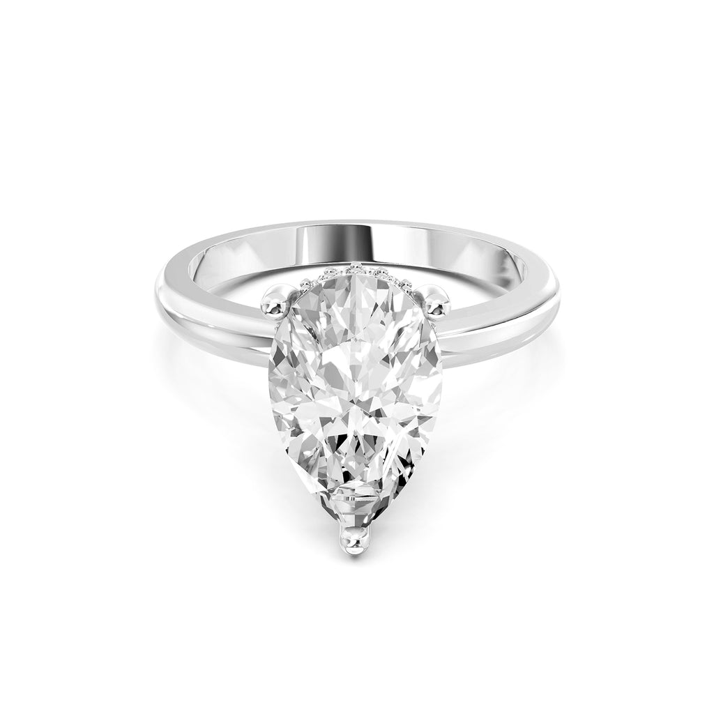 Oval Cut Lab-Grown Diamond Solitaire Engagement Ring