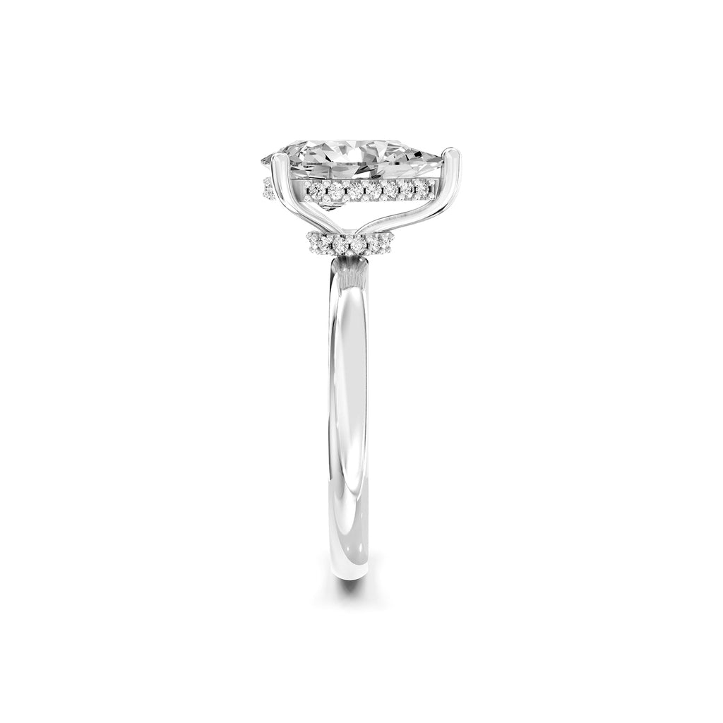 Oval Cut Lab-Grown Diamond Solitaire Engagement Ring