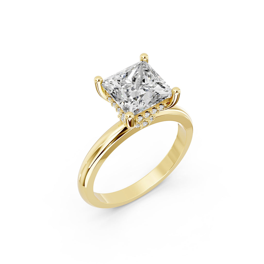 Princess Cut Lab-Grown Diamond Solitaire Engagement Ring