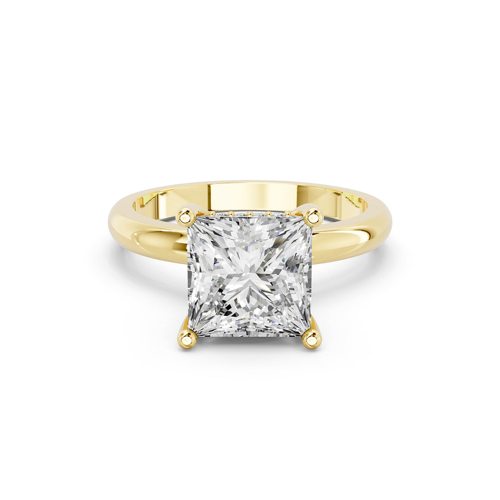 Princess Cut Lab-Grown Diamond Solitaire Engagement Ring
