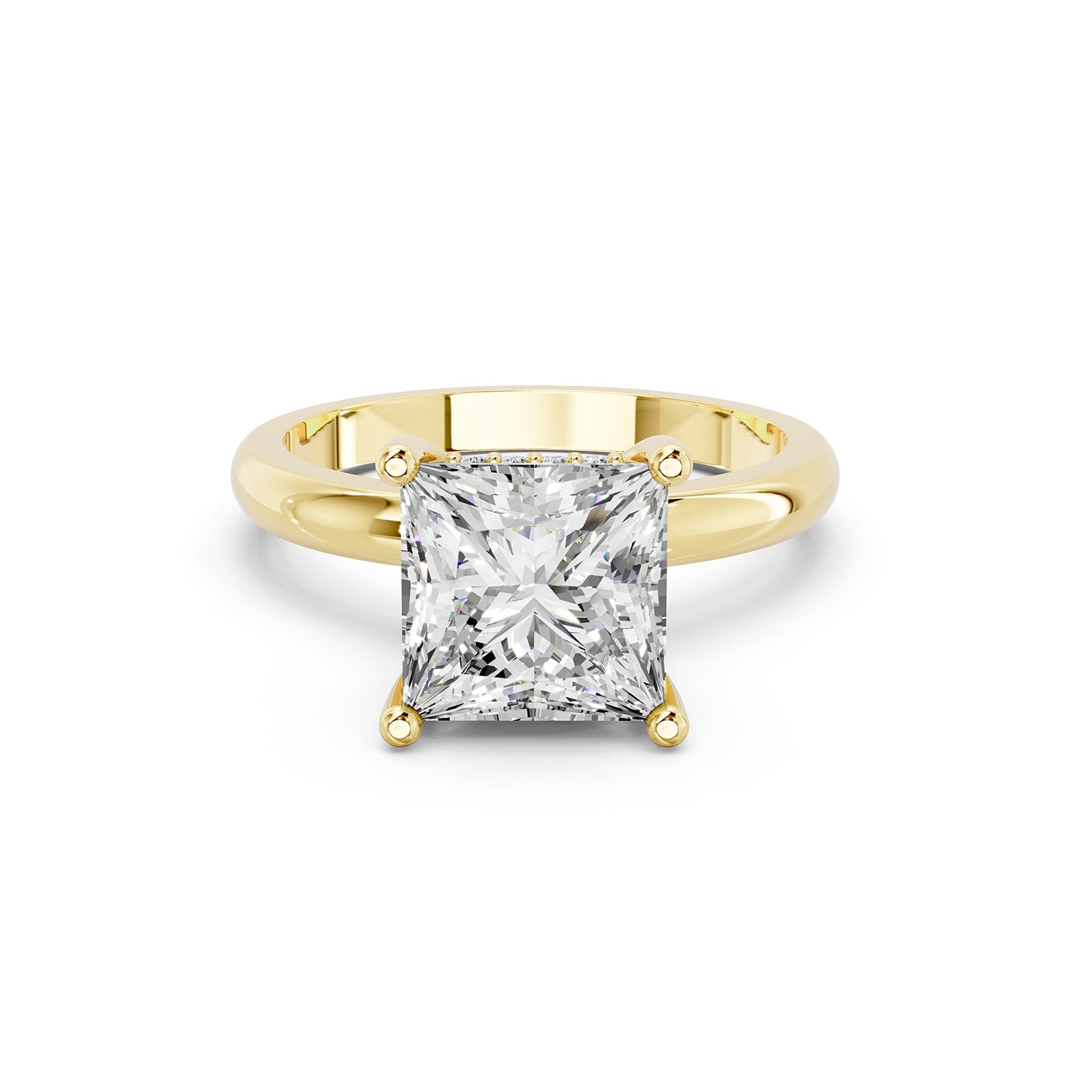 Princess Cut Lab-Grown Diamond Solitaire Engagement Ring