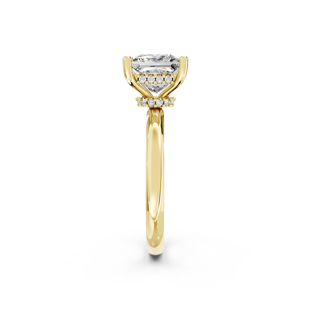 Princess Cut Lab-Grown Diamond Solitaire Engagement Ring